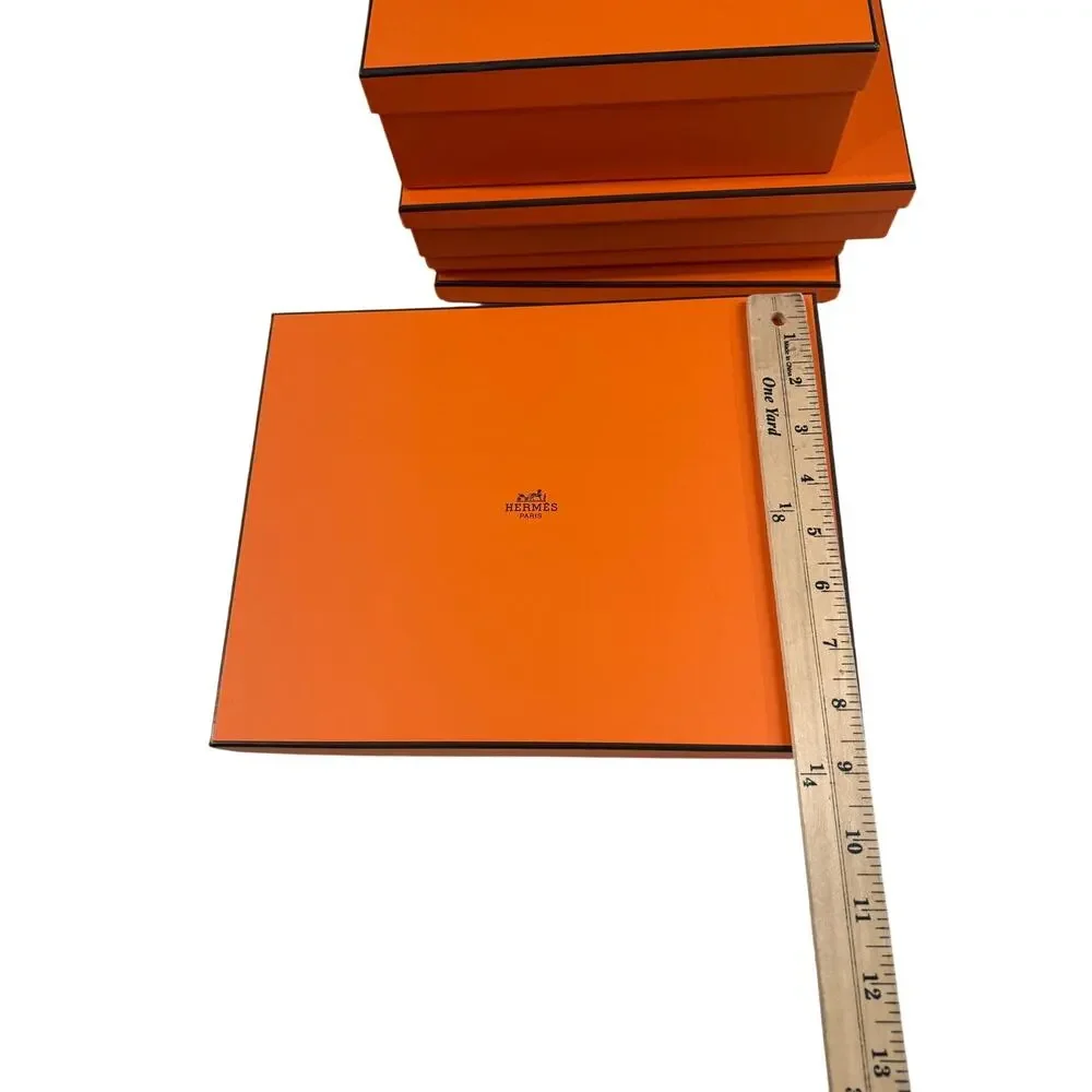 Hermès Paris Orange Gift Boxes Lot of 5 Assorted Sizes Authentic Empty Boxes